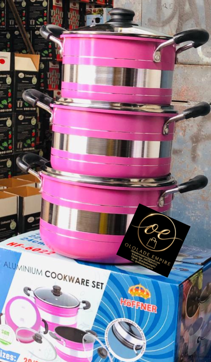 3 set hoffner aluminium cookware