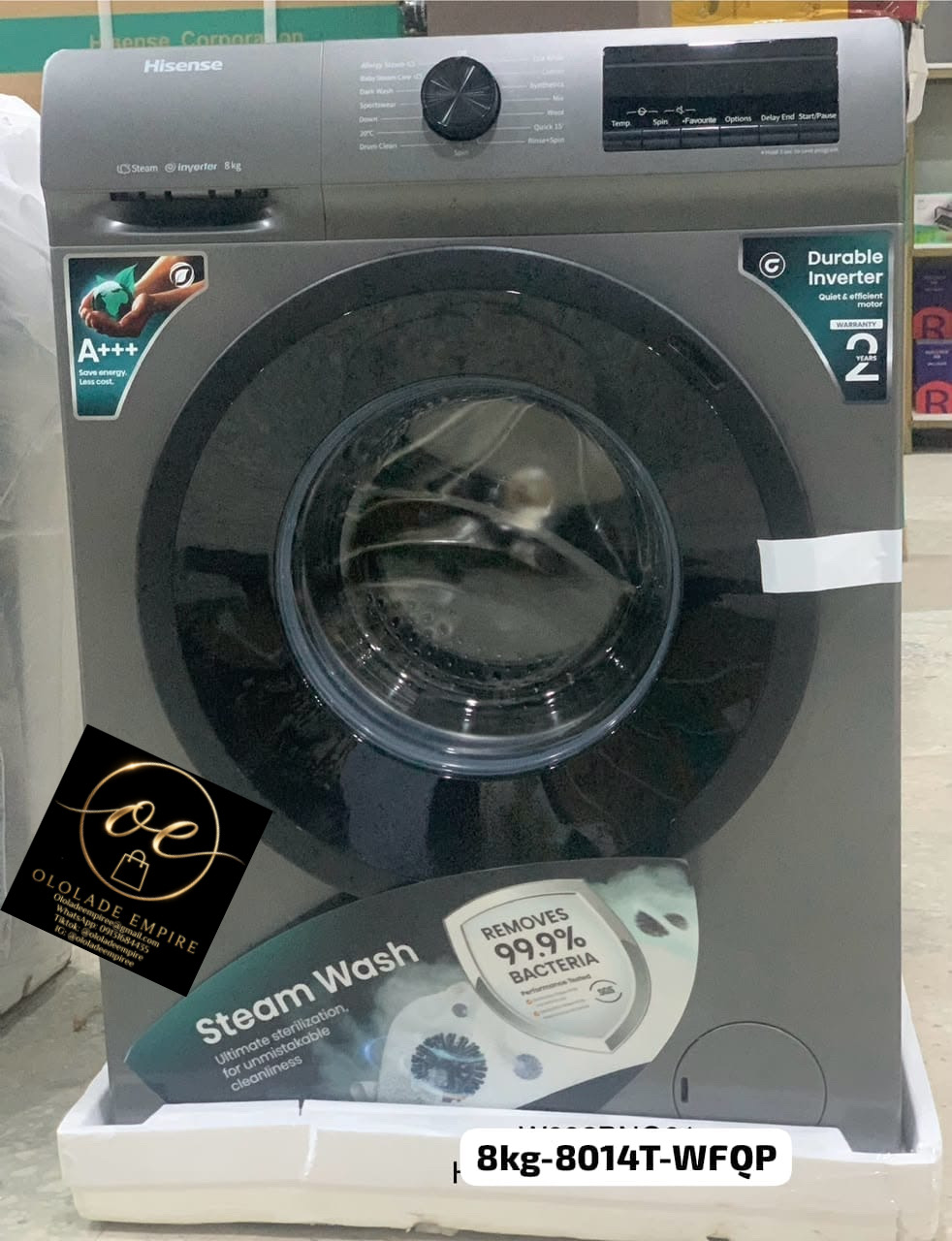 Hisense Front Load Inverter Washing Machine