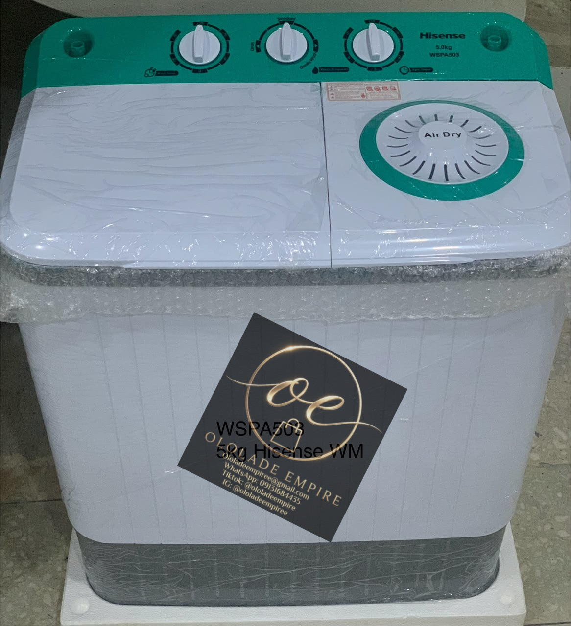 Hisense Twin Tub Washing Machine