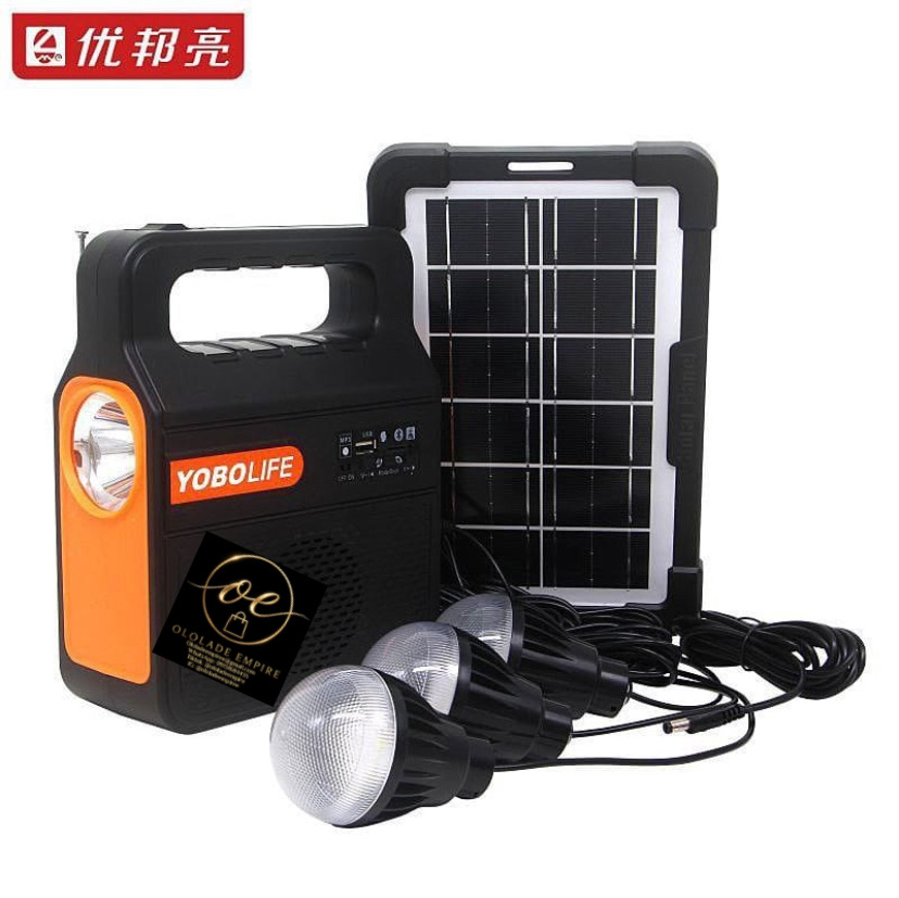Portable Solar Lighting and Power Generator Kit