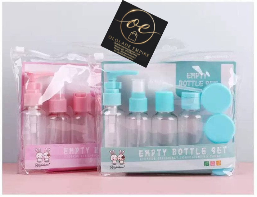 Travel-Size Empty Refillable Cosmetic Bottle Set